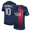 Maillot de Supporter Paris Saint-Germain Dembele 10 Domicile 2023-24 Pour Homme